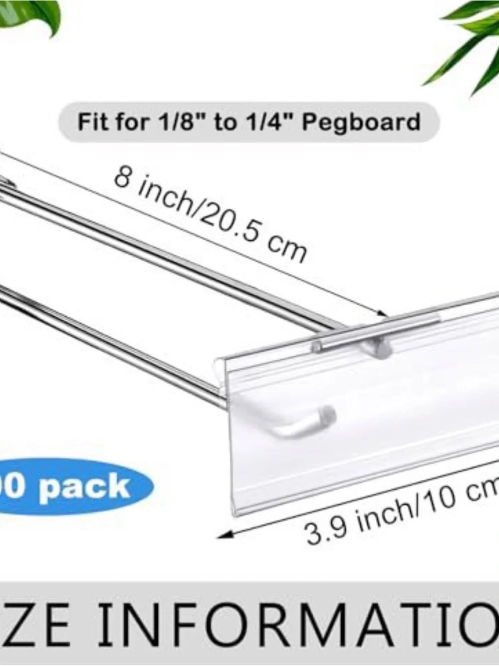 Meral Scan Hooks With Label Holder
